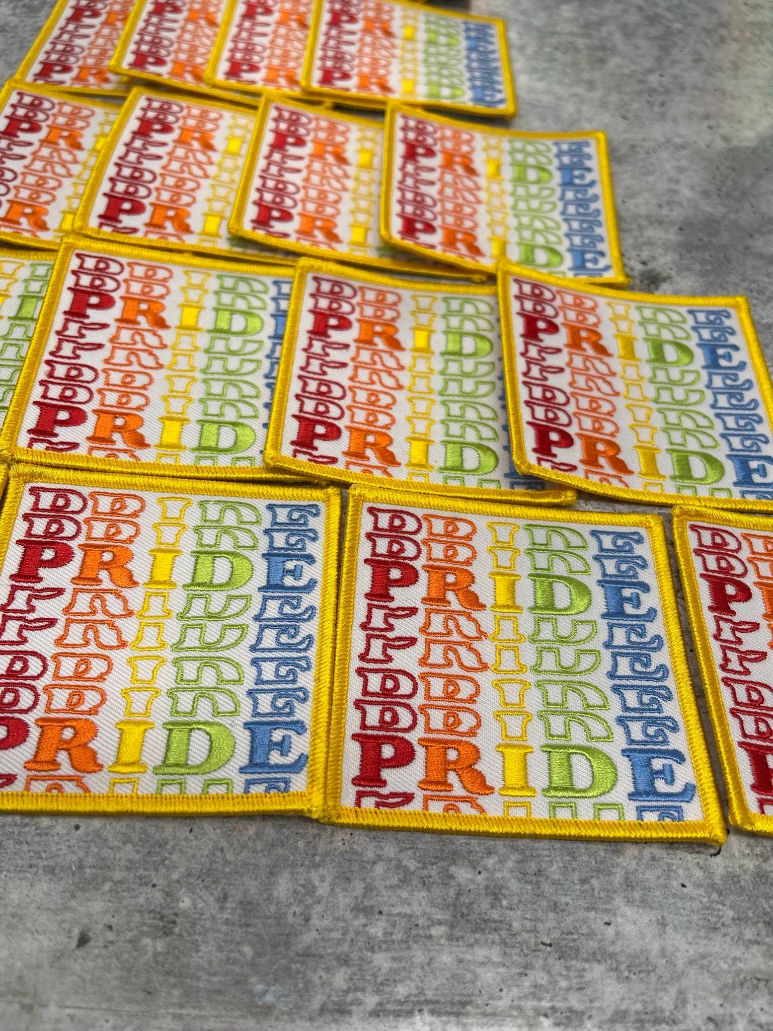 Pride Collection: 1-pc, PRIDE Rainbow Bag, Sz 3"x3" Embroidered Iron-on Patch/LGBTQ Patch for Jackets, Hats, Crocs, Bags, & More,Pride Gifts