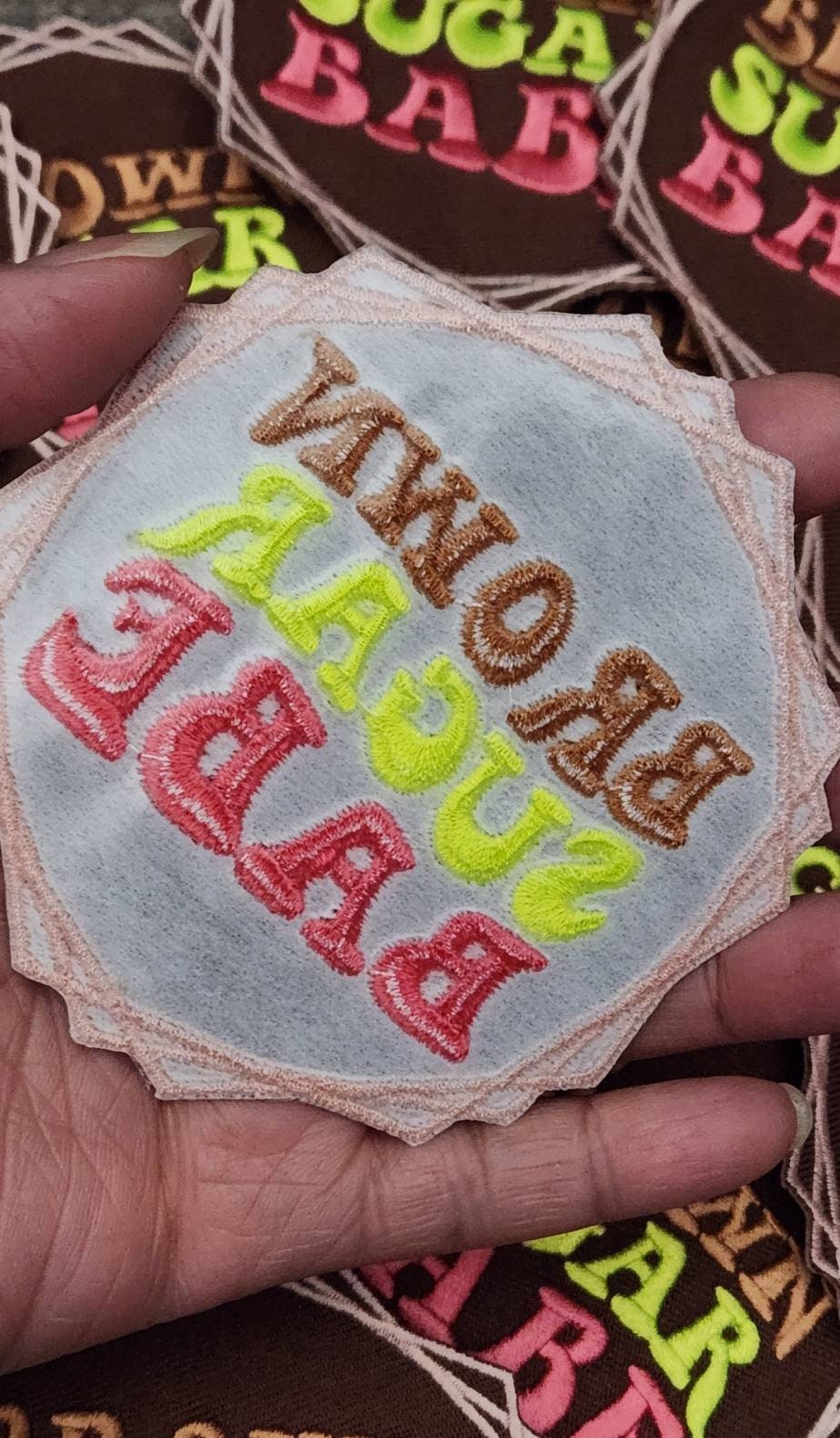 Super Cute, 1-pc,"Brown Sugar Babe" Popular Patch, Size 3.5" Iron-on Patch, Melanin Magic Patch, Patch for Jackets, DIY Projects and More