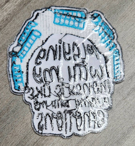 Funny Movie Quotes Patch, 1-pc "Playing with My Money, Is Like" Statement Patch, Size 4", Applique for Clothing Iron-On Embroidered Patch