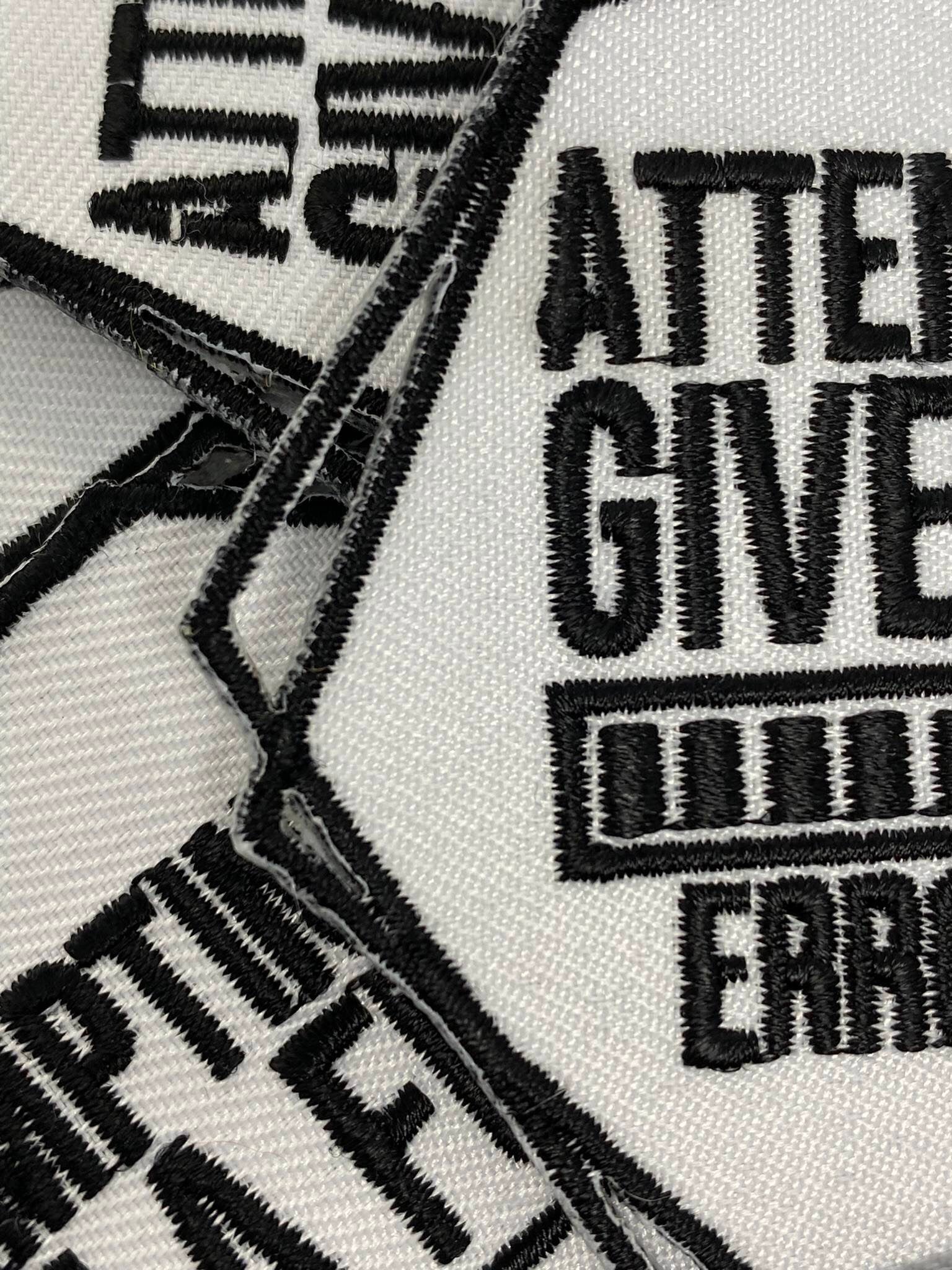 Sarcastic Patch, 1-pc "Attempting to Give AF" Statement Patch, Size 3.5", Applique for Clothing, Iron-On Embroidered Patch, Funny Gifts