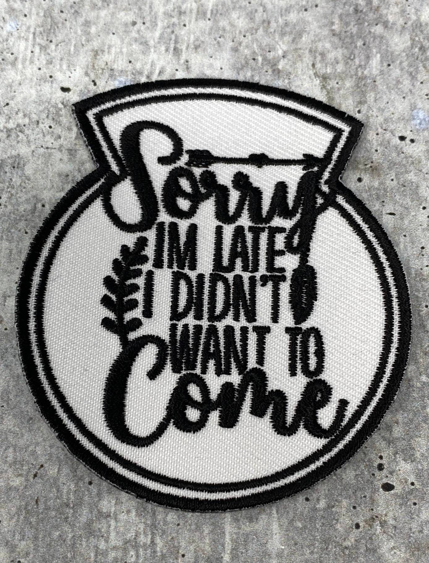 Funny Patch: 1-pc, Snarky Apology Embroidered Patch, Size 3 'Sorry I' –  PatchPartyClub